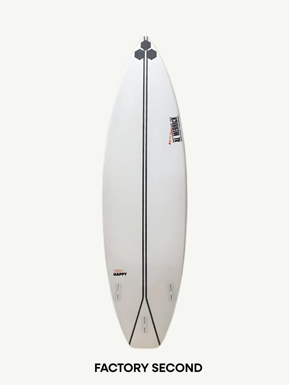 Two Happy - Spine-Tek EPS 6'1" x 19 1/4" X  2 1/2" - 30.60L, Round Square, 3x  FCS 2 Fin Boxes, Spine Tek EPS - Medium - ID:307097