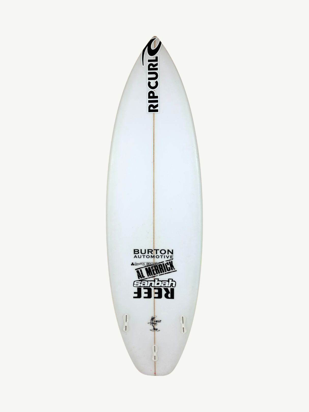 Girabbit 5'10" x 19" X  2 7/16", Round Square, 3x  FCS 2 Fin Boxes, PU [Good] - ID:998337