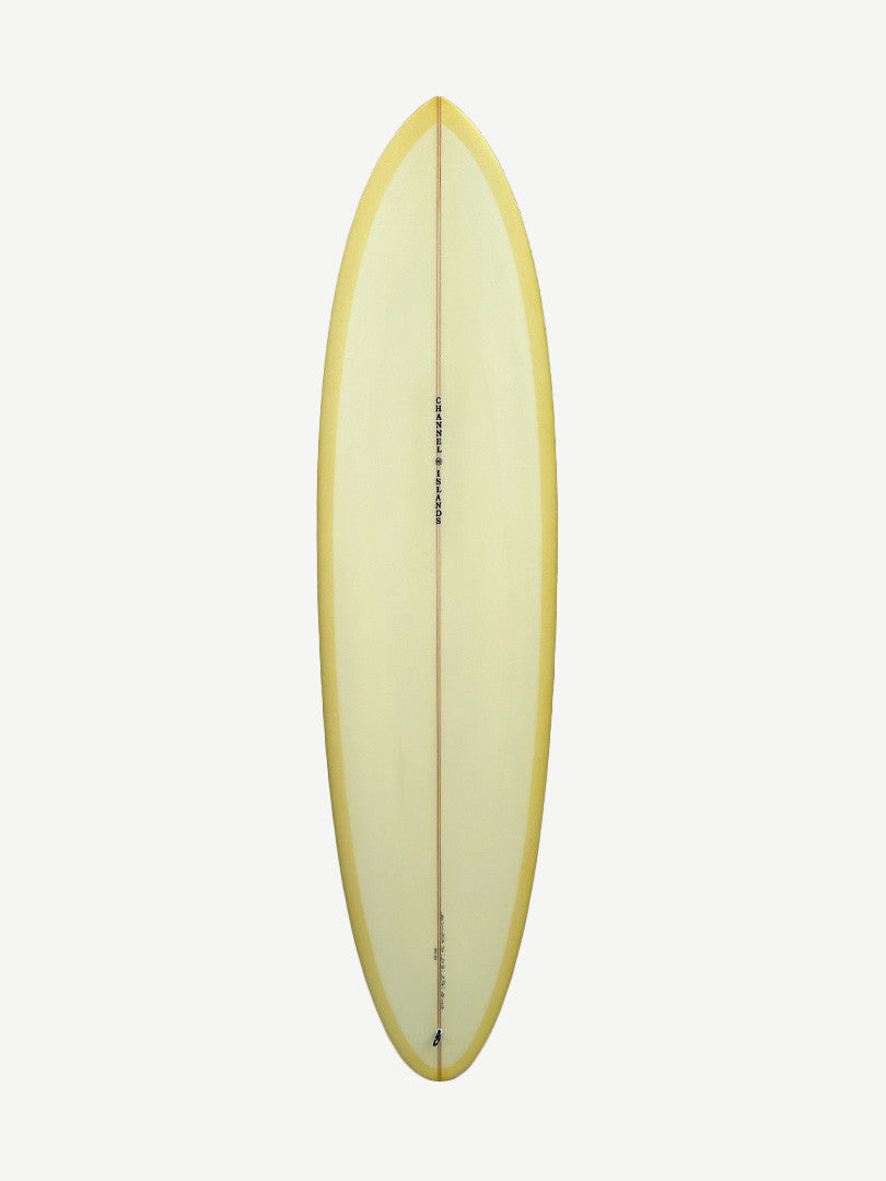 CI Mid - Tinted 7'10" x 22" X  3" - 57.10L, Round, 3x  Single + 2 Boxes FCS 2 Fin Boxes, PU - ID:890104
