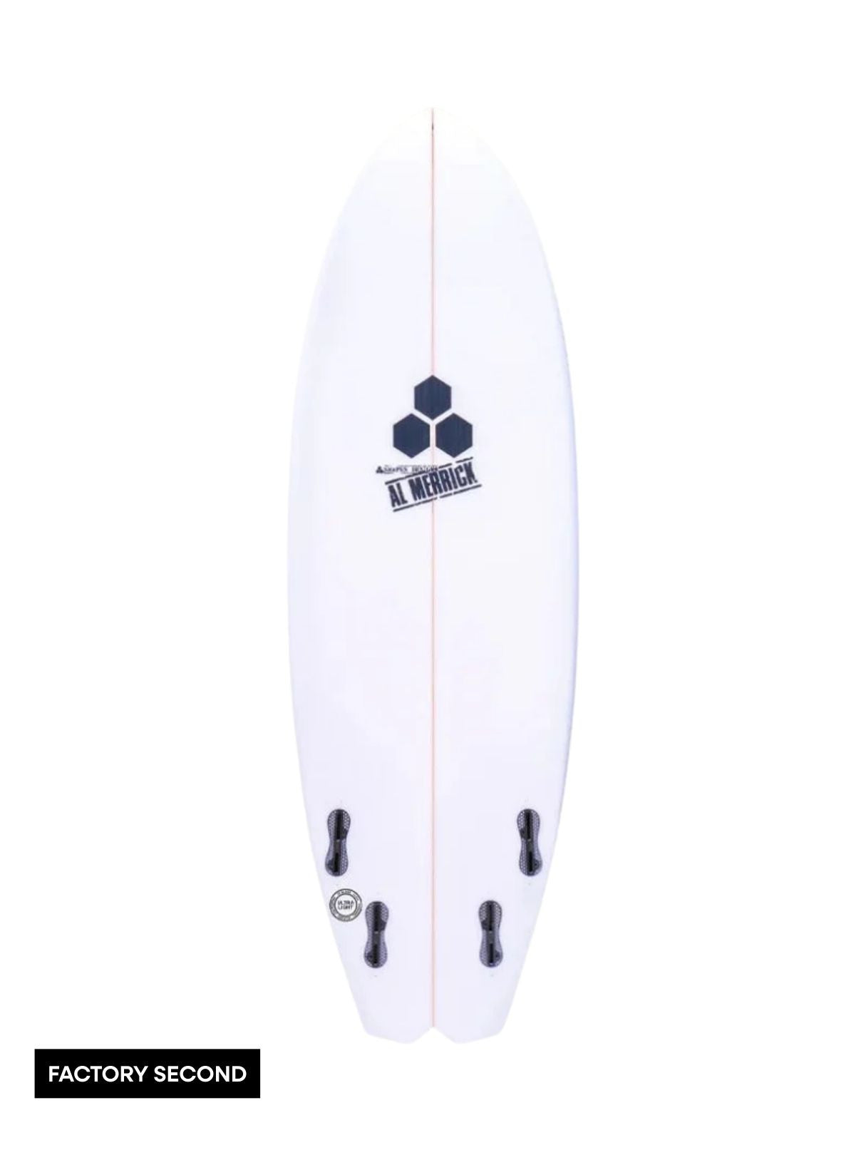 Bobby Quad 5'5" x 19 5/8" X  2 7/16" - 28.90L, Split Square, 4x  FCS 2 Fin Boxes, PU - ID:925030