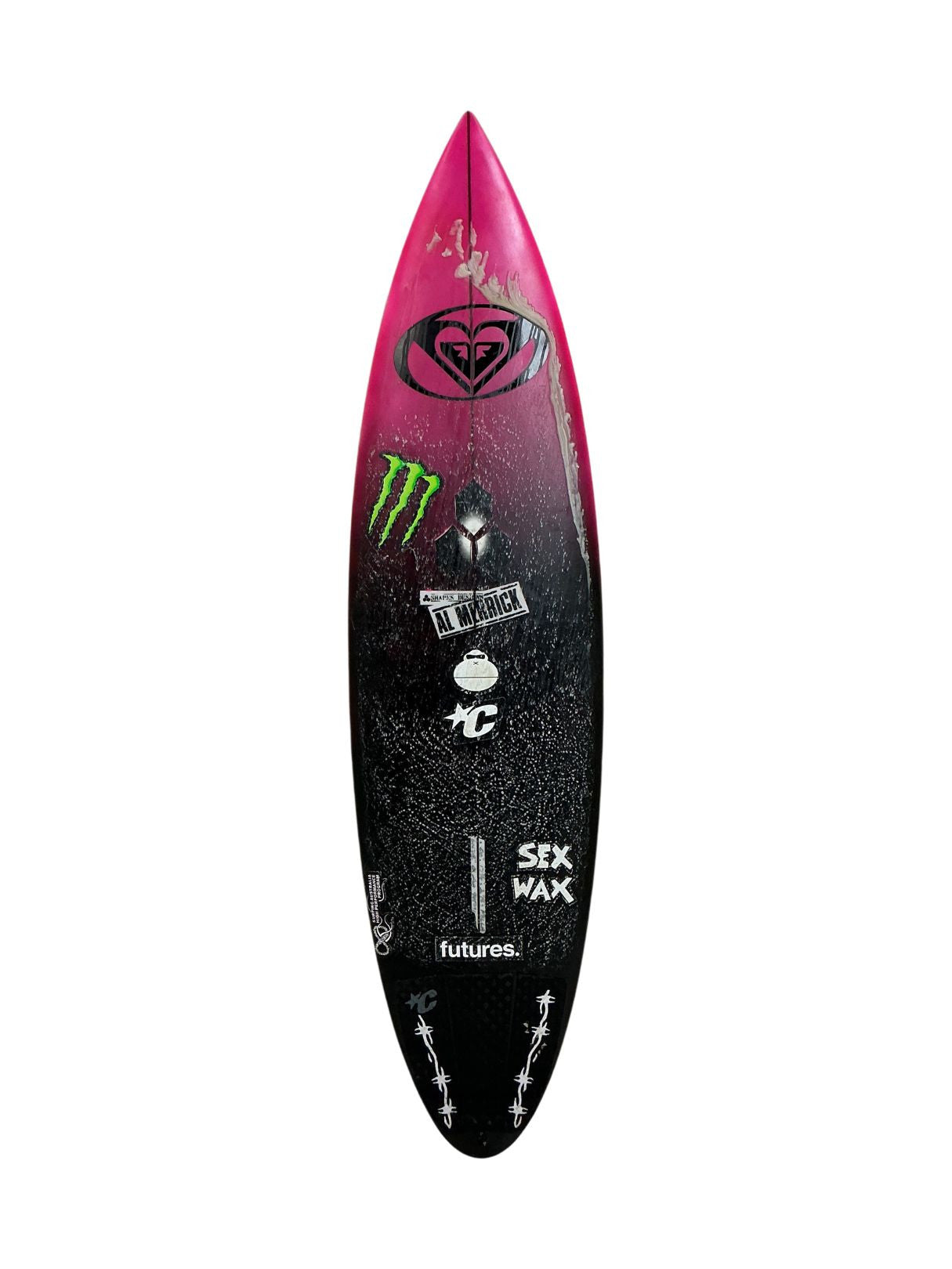 PROTOTYPE 5'10" x 17 3/4" X  2 3/16", Round Pin, 3x  Futures Fin Boxes, PU [Good] - ID:945091