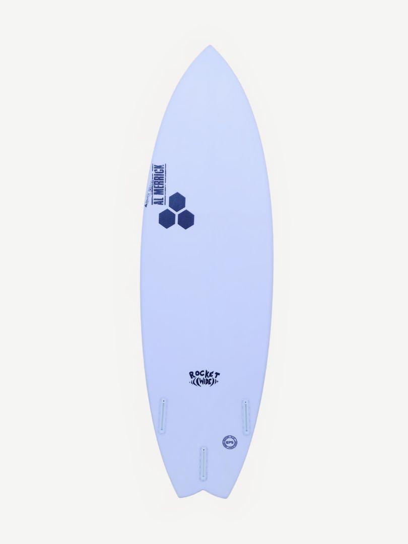 Rocket Wide - Spine-Tek EPS 5'8" x 19 1/2" X  2 1/2" - 30.30L, Swallow, 3x  FCS 2 Fin Boxes, Spine Tek EPS - Medium - ID:952443