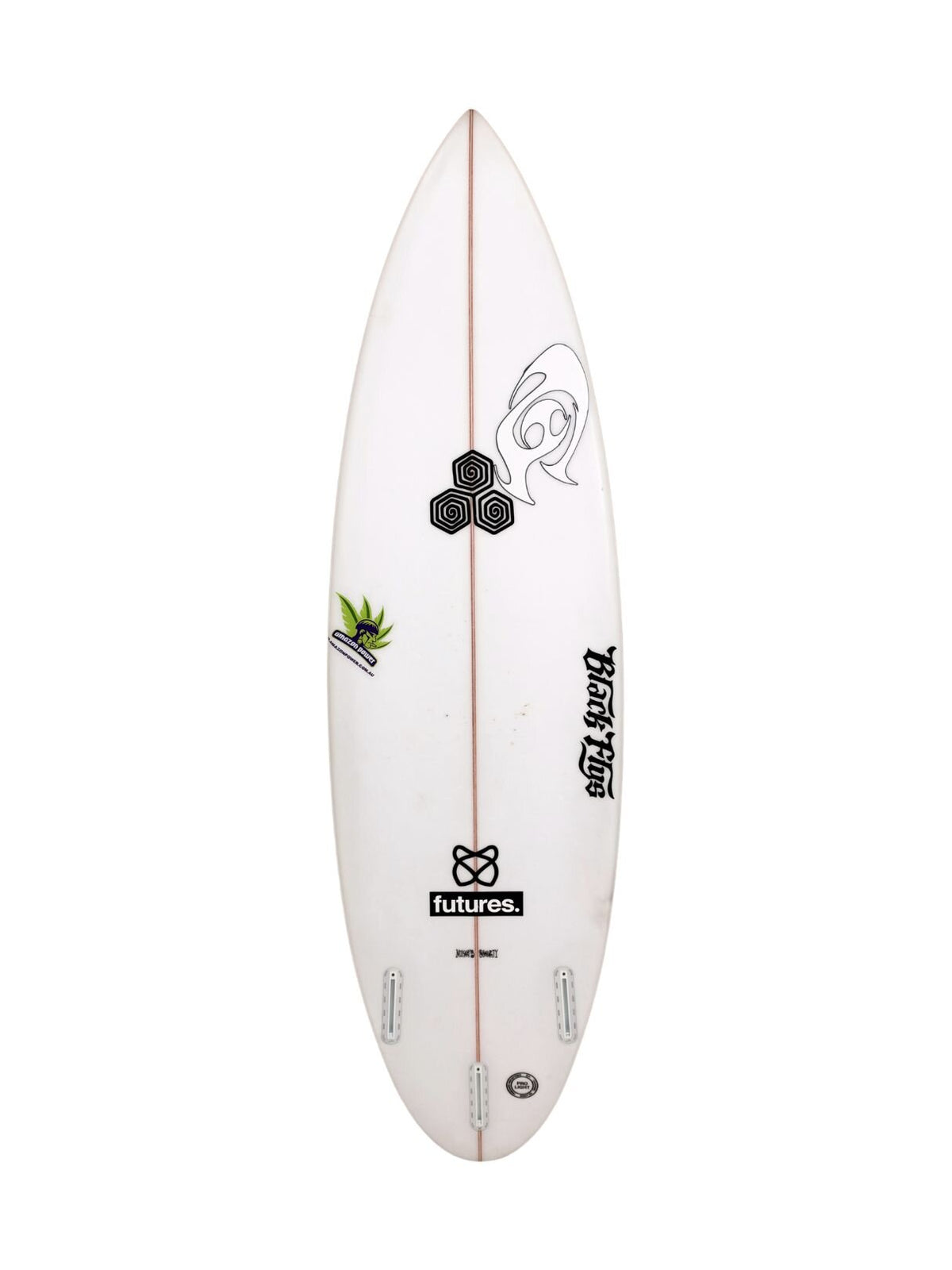 Mikey February Shorty - Round Tail 5'9" x 18 3/8" X  2 5/16", 3x  Futures Fin Boxes [Good] - ID:1189650