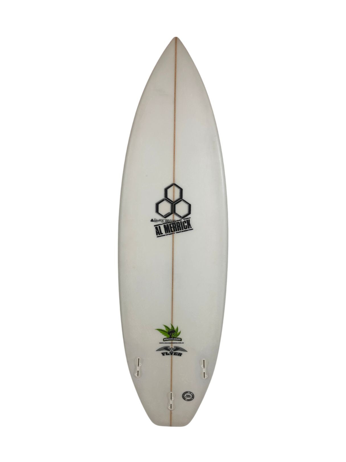 OG Flyer 5'7" x 18 1/8" X  2 3/16", 3x   Fin Boxes [Good] - ID:1124506