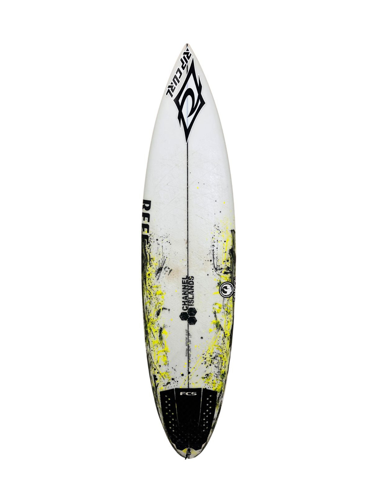 PROTOTYPE 6'6" x 19" X  2 7/16", Round, 3x  FCS 2 Fin Boxes, PU [Good] - ID:1062702