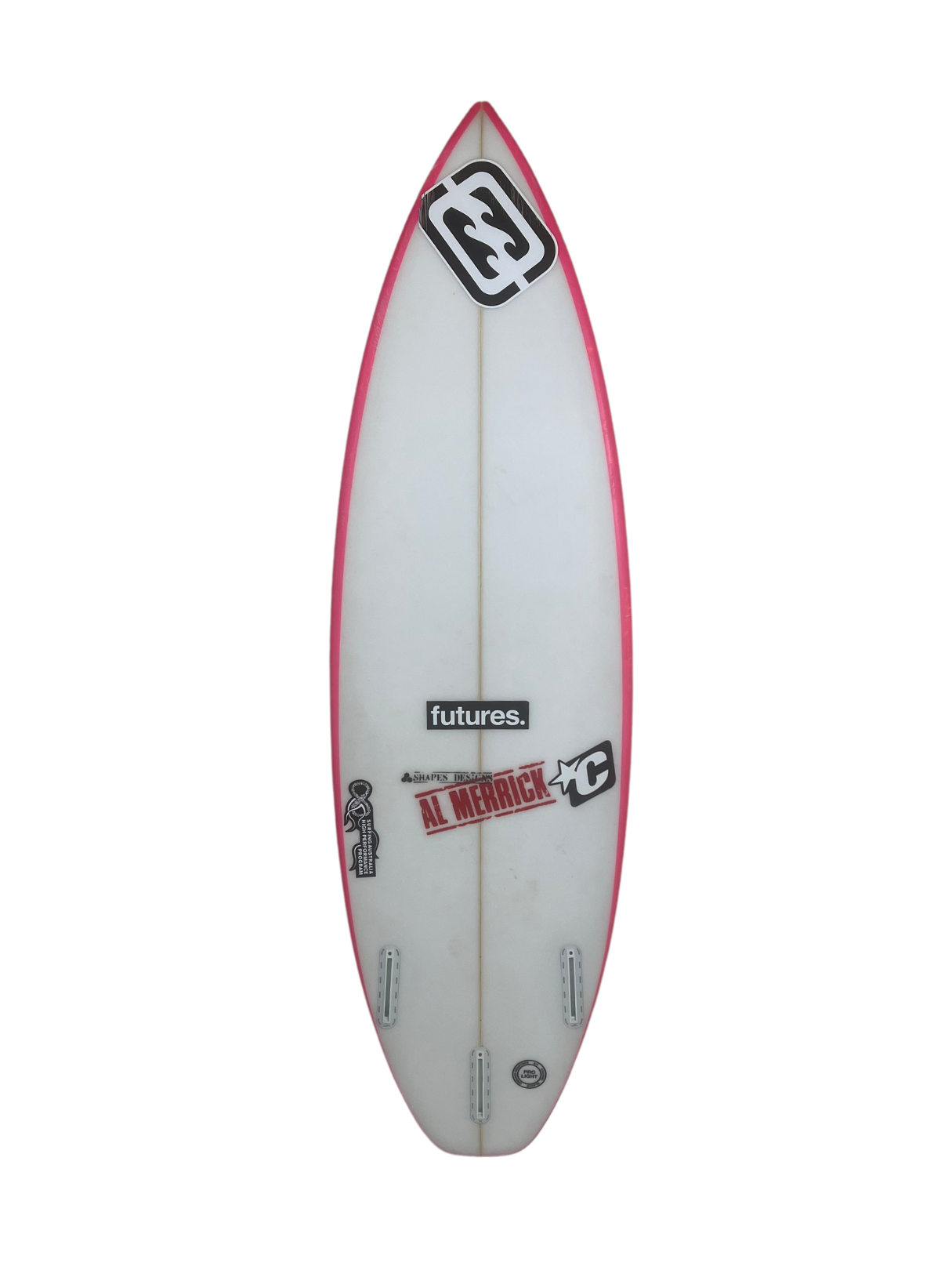 PROTOTYPE 5'5" x 17 7/8" X  2 1/8", Round Square, 3x  Futures Fin Boxes, PU [Good] - ID:1106423