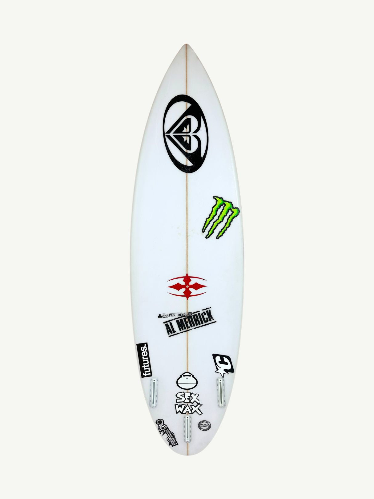 CI 2.Pro - Round Tail 5'7" x 17 1/2" X  2 1/8", Round, 3x  Futures Fin Boxes, PU [Good] - ID:1006343