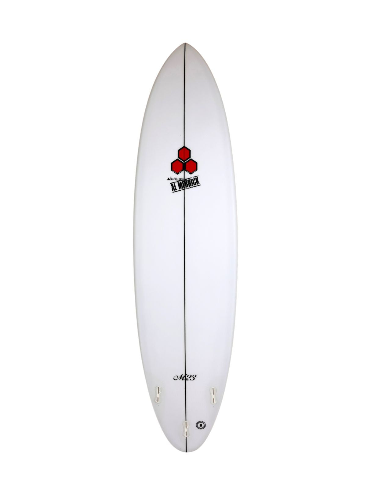 M23 7'6" x 22" X  3" - 54.50L, Round, 3x  FCS 2 Fin Boxes, PU - ID:1128652