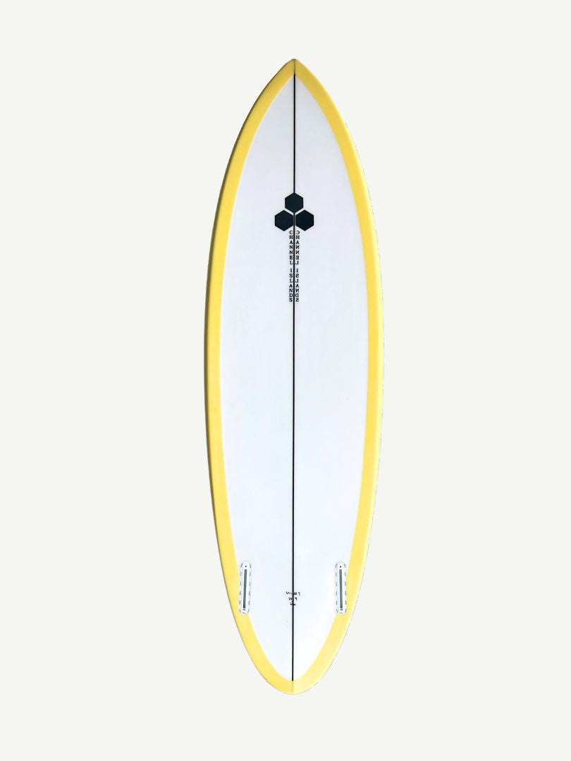 Twin Pin - Tinted 6'1" x 19 7/8" X  2 11/16" - 35.30L, Round Pin, 2x  Futures Fin Boxes, PU - ID:978574