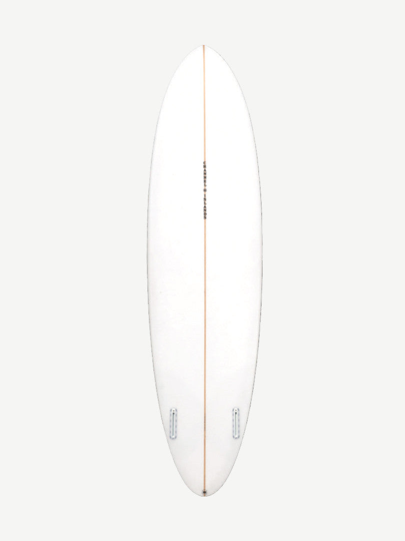 CI Mid Twin - Clear 6'5" x 20 7/8" X  2 11/16" - 39.70L, Round, 2x  Futures Fin Boxes, PU - ID:918323