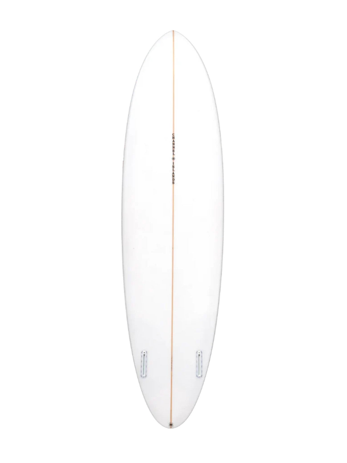 CI Mid Twin - Clear 7'5" x 21 3/4" X  3" - 53.50L, Round, 2x  Futures Fin Boxes, PU - ID:1154196