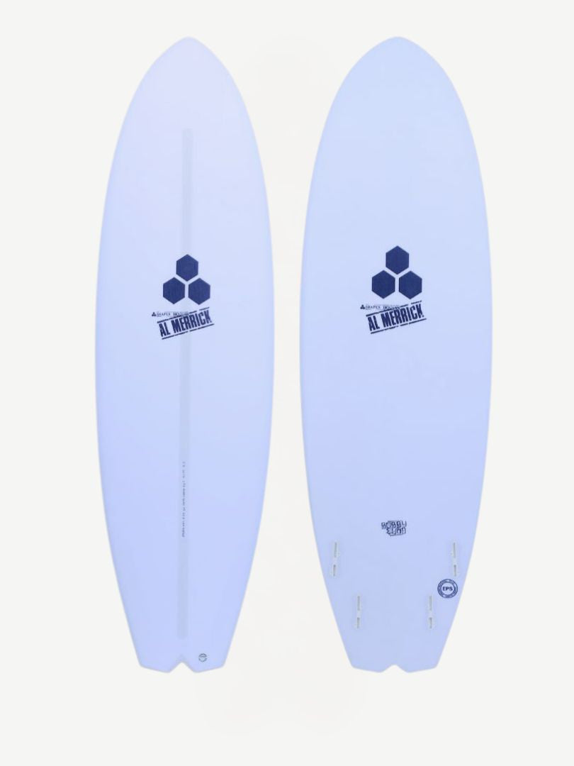 Bobby Quad - Spine-Tek EPS 5'6" x 19 3/4" X  2 1/2" - 30.30L, Split Square, 4x  FCS 2 Fin Boxes, Spine Tek EPS - Medium - ID:908966