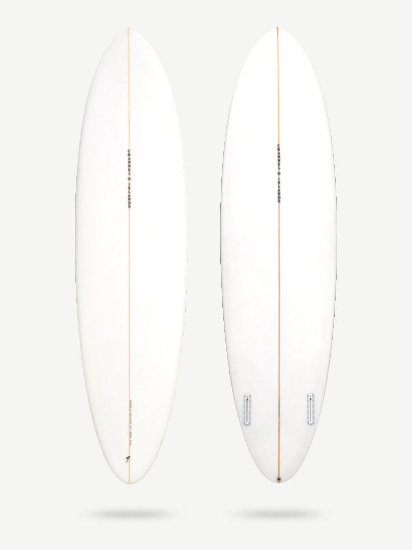 CI Mid Twin - Clear 6'7" x 20 7/8" X  2 11/16" - 40.70L, Round, 2x  Futures Fin Boxes, PU - ID:967691