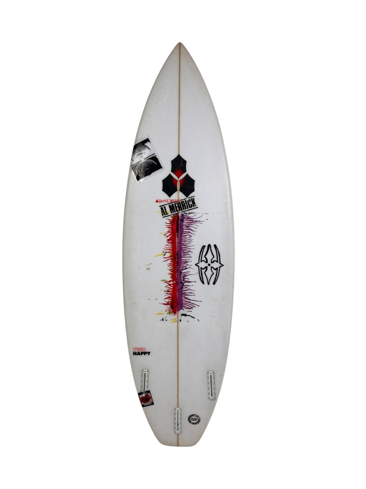 Two Happy 5'10" x 18 3/4" X  2 3/8", 3x   Fin Boxes [Good] - ID:1140008