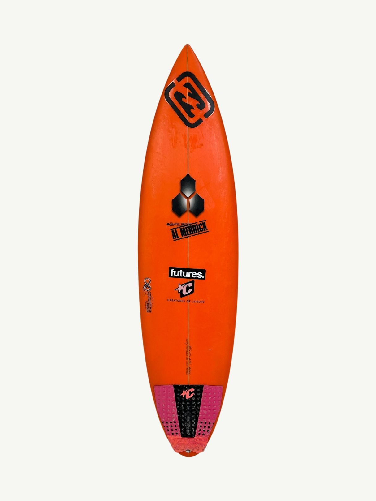 Happy Traveler - Minus Dims (PRO) 5'7" x 17" X  2 1/16", Round Pin, 3x  Futures Fin Boxes, PU [Good] - ID:908321