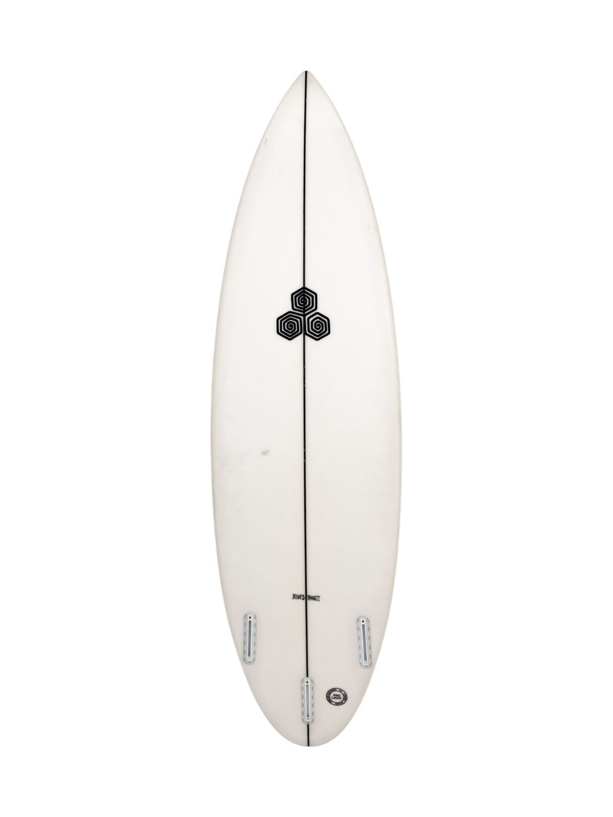 Mikey February Shorty 5'8" x 18 3/8" X  2 3/16", Round, 3x  Futures Fin Boxes, PU [Good] - ID:1117482