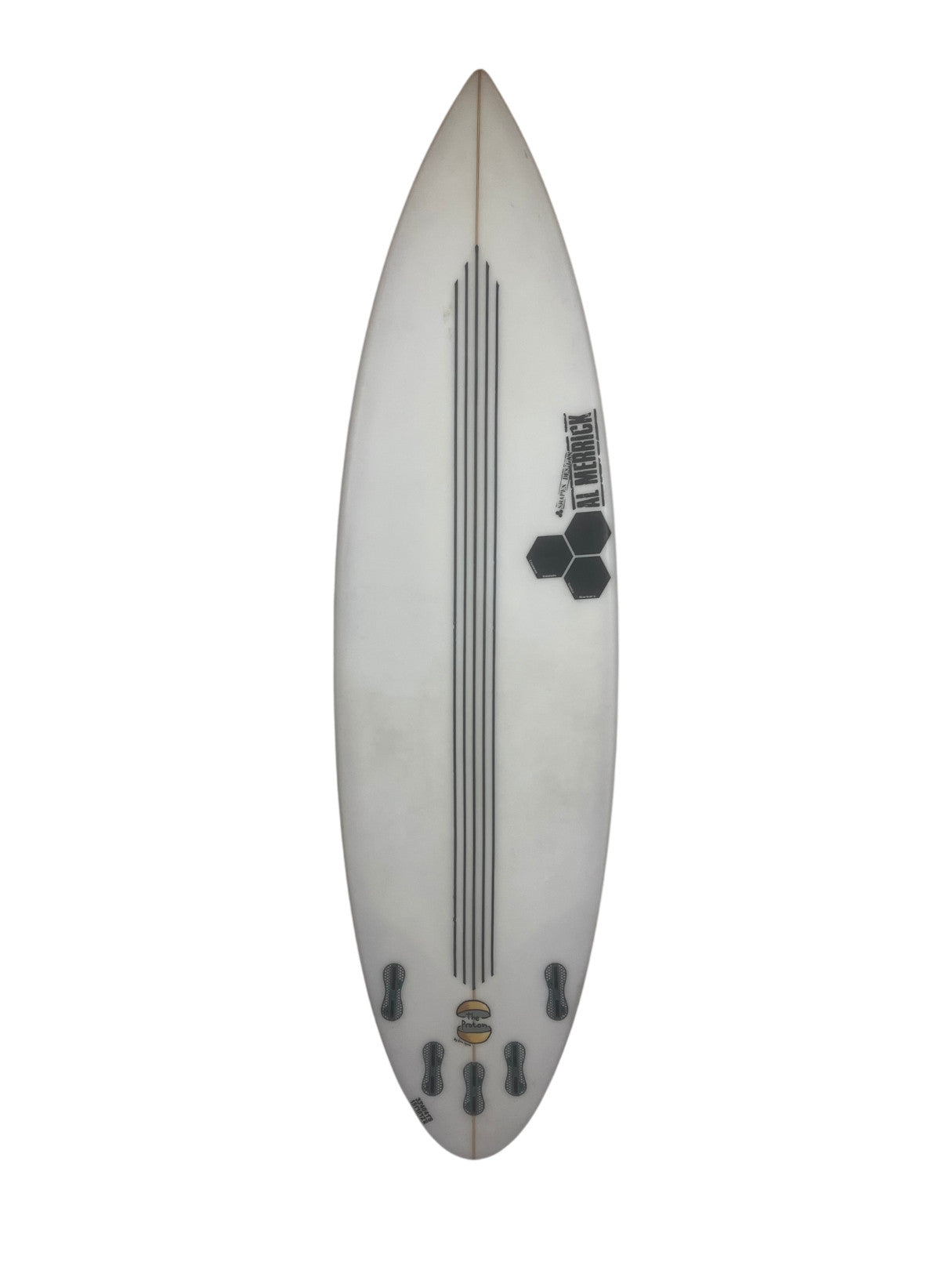 Proton 6'2" x 18 5/8" X  2 5/16", Round Pin, 5x  FCS 2 Fin Boxes, PU [Good] - ID:133282