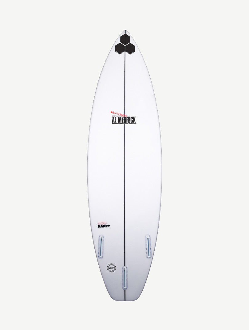 Two Happy 6'4" x 20 1/8" X  2 3/4" - 37.10L, Round Square, 3x  FCS 2 Fin Boxes, PU - ID:947915