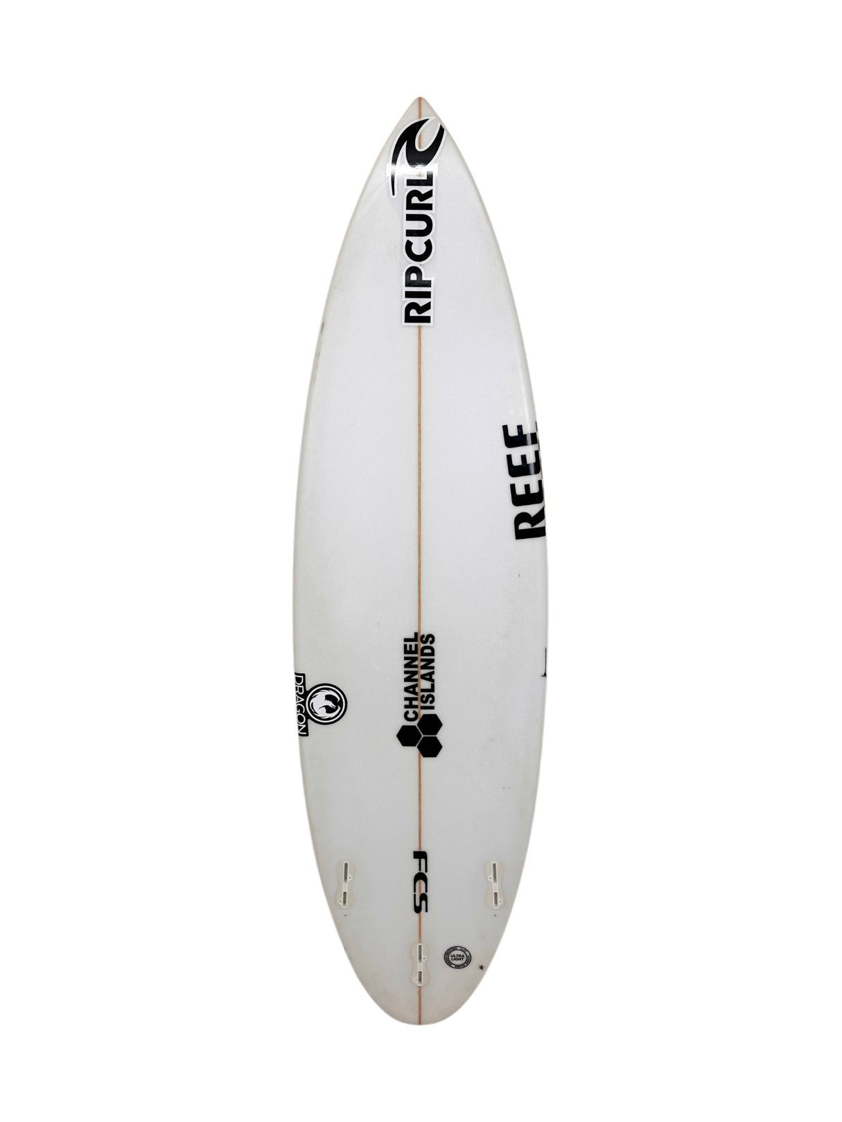 PROTOTYPE 6'0" x 19" X  2 7/16", Round, 3x  FCS 2 Fin Boxes, PU [Good] - ID:1034970