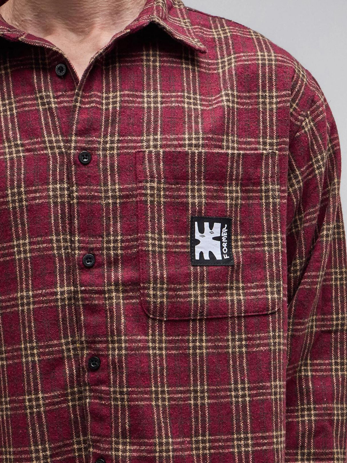 Reynolds Flannel LS Shirt - Red