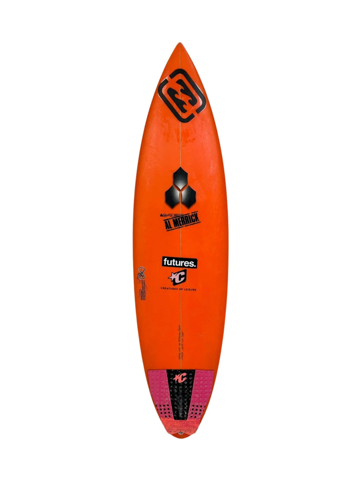 Happy Traveler - Minus Dims (PRO) 5'7" x 17" X  2 1/16", Round Pin, 3x  Futures Fin Boxes, PU [Good] - ID:908321
