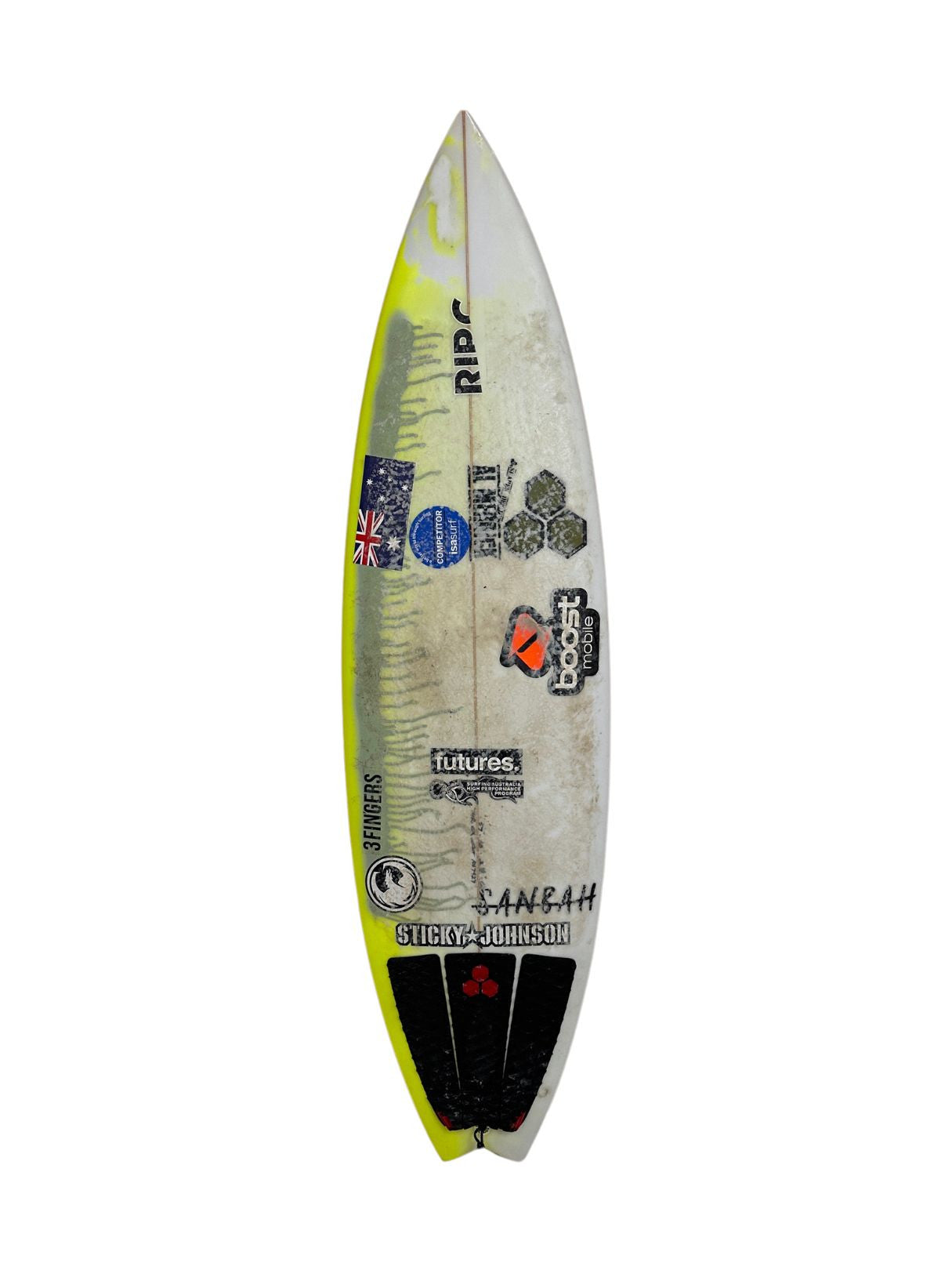 Mikey February Shorty 5'7" x 18" X  2 1/8", 3x  Futures Fin Boxes [Good] - ID:1141512