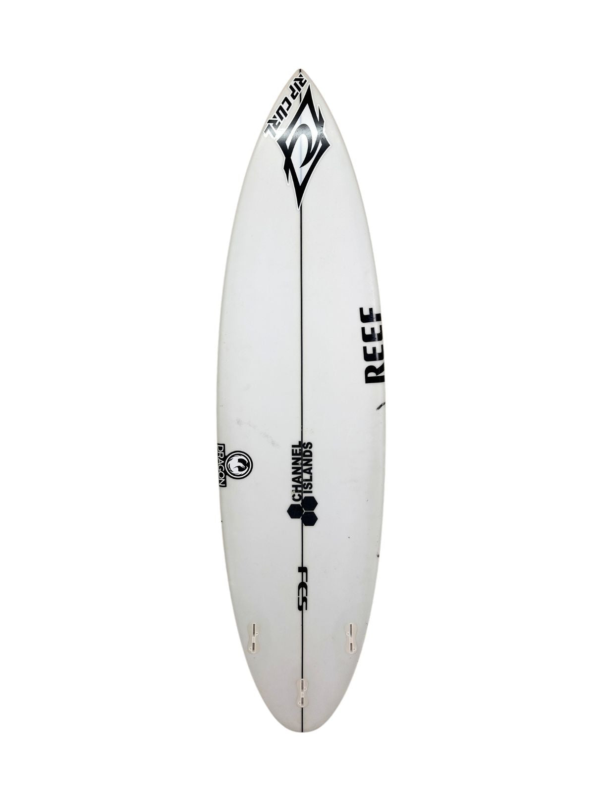 PROTOTYPE 6'6" x 19" X  2 7/16", Round, 3x  FCS 2 Fin Boxes, PU [Good] - ID:1062702