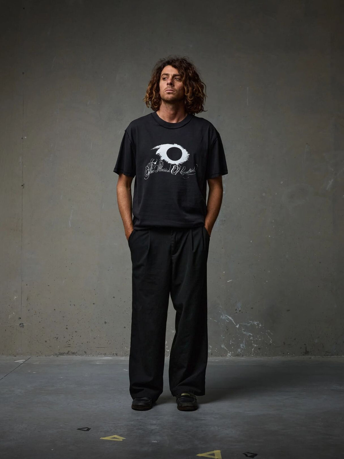Illusion T-shirt - Washed Black
