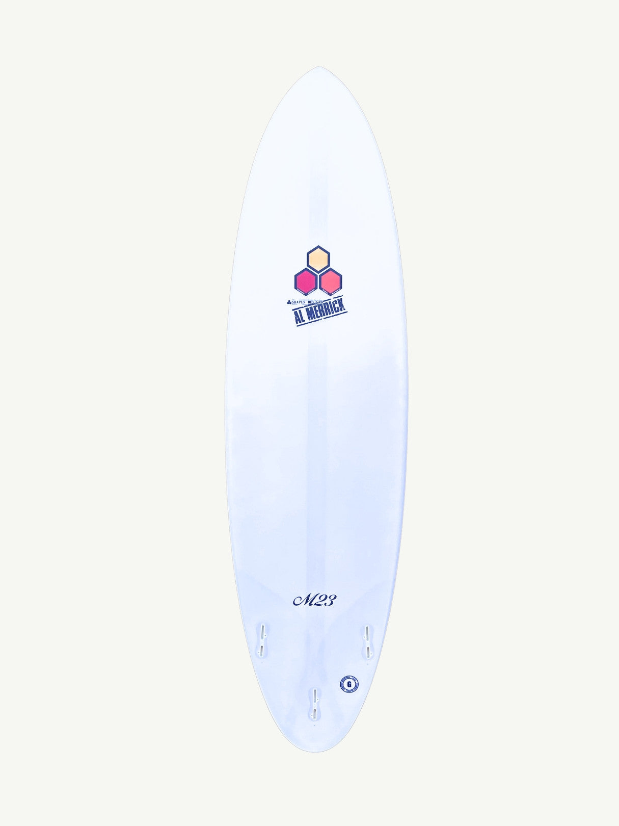 M23 - Spine-Tek 6'6" x 20 1/2" X  2 11/16" - 39.40L, Round, 3x  FCS 2 Fin Boxes, Spine Tek EPS - Large - ID:1036143