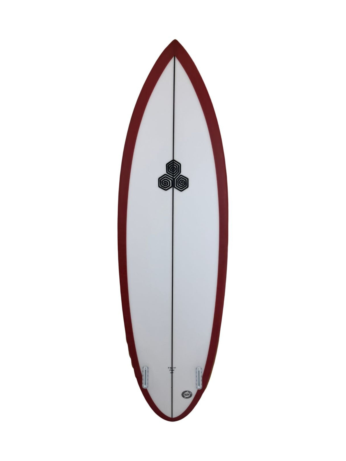 Twin Pin - Tinted 6'3" x 20 3/8" X  2 3/4" - 38.10L, Round Pin, 2x  Futures Fin Boxes, PU - ID:1162830