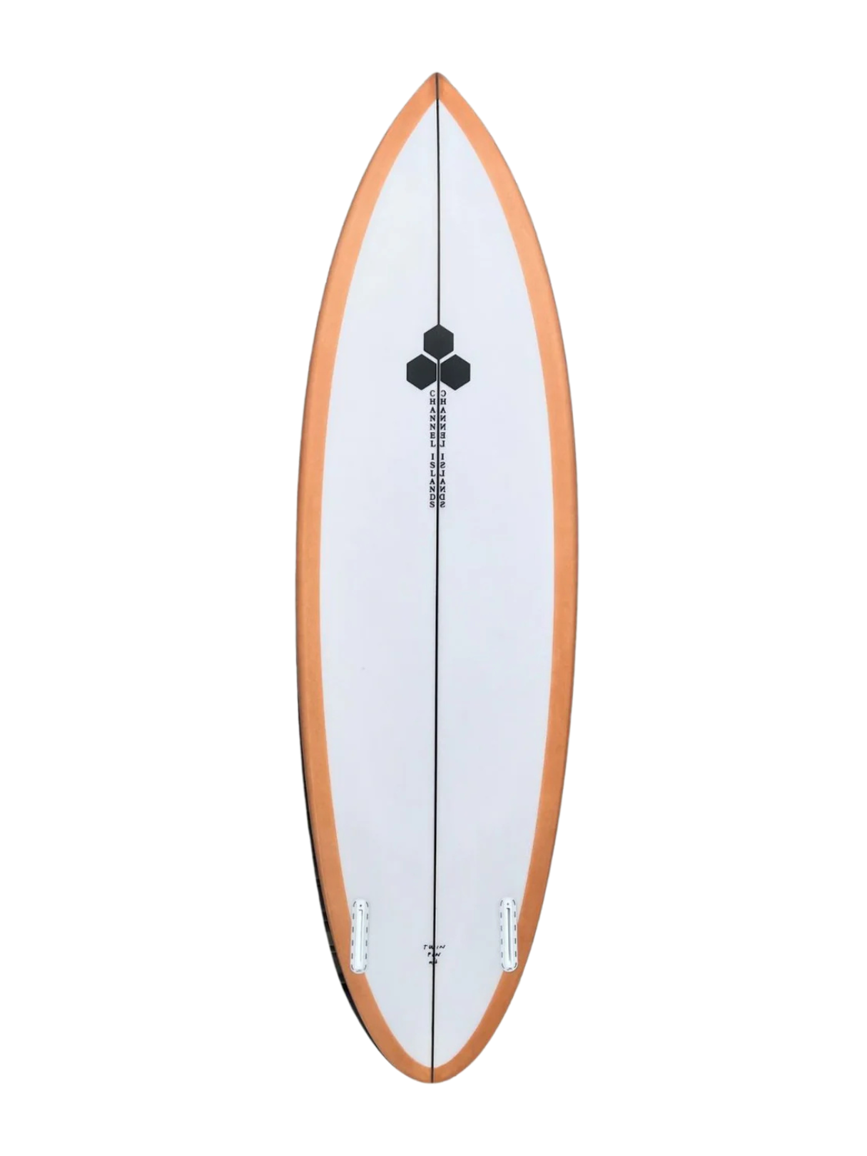 Twin Pin - Tinted 6'3" x 20 3/8" X  2 3/4" - 38.10L, Round Pin, 2x  Futures Fin Boxes, PU - ID:1064748