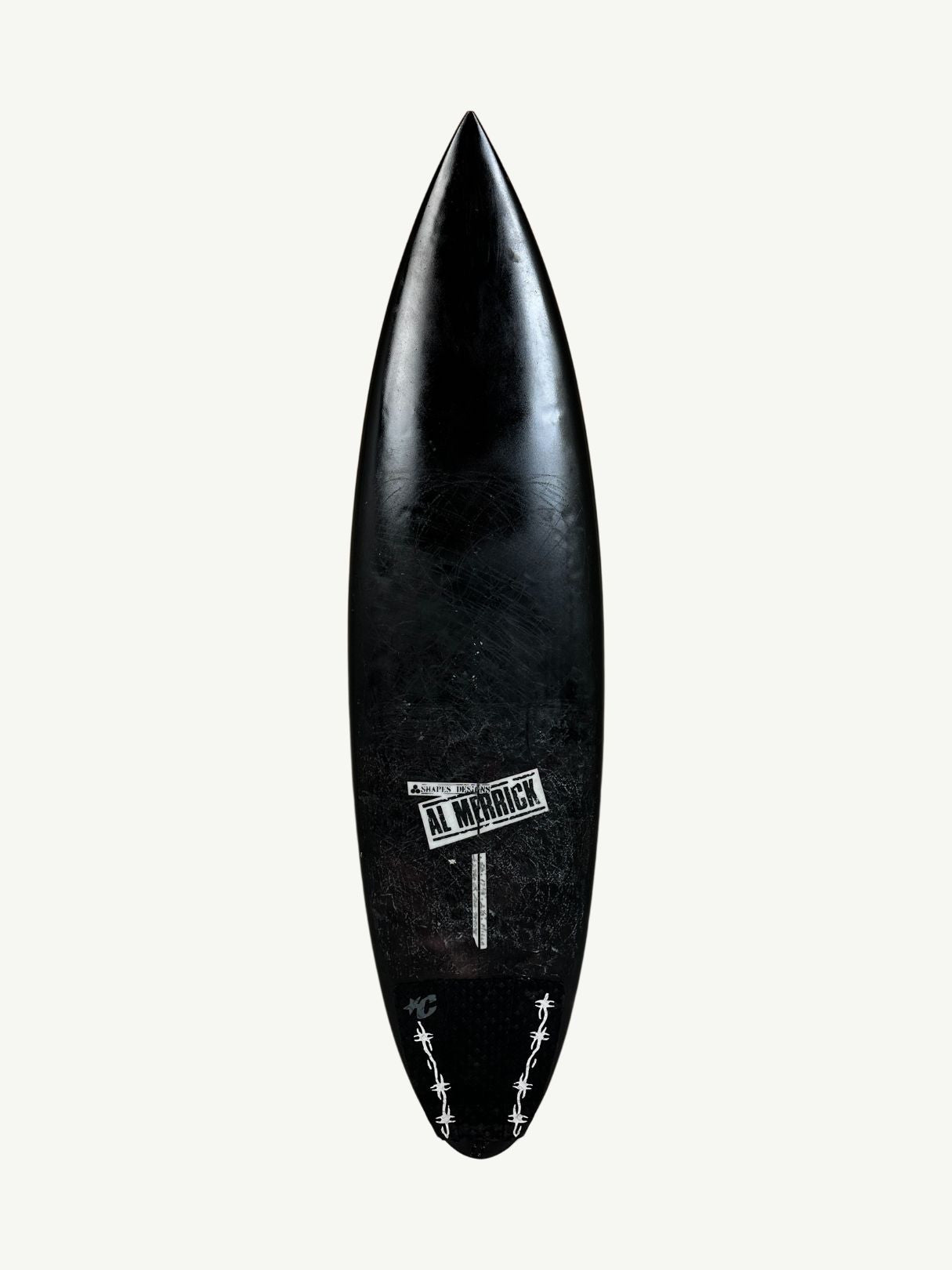 CI 2.Pro - Round Tail 5'8" x 17 5/8" X  2 1/8", Round Pin, 3x  Futures Fin Boxes, PU [Good] - ID:945095